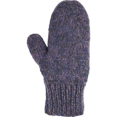Andes Gifts Blended Knit Mittens: Grape