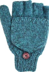 Andes Gifts Blended Knit Glittens: Aqua