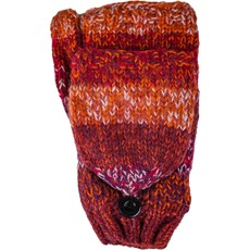 Andes Gifts Funky Knitted Flittens: Burgundy