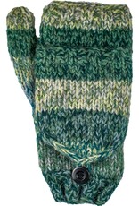 Andes Gifts Funky Knit Flittens: Mint