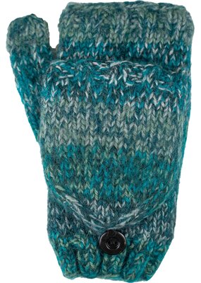 Andes Gifts Funky Knit Flittens: Teal