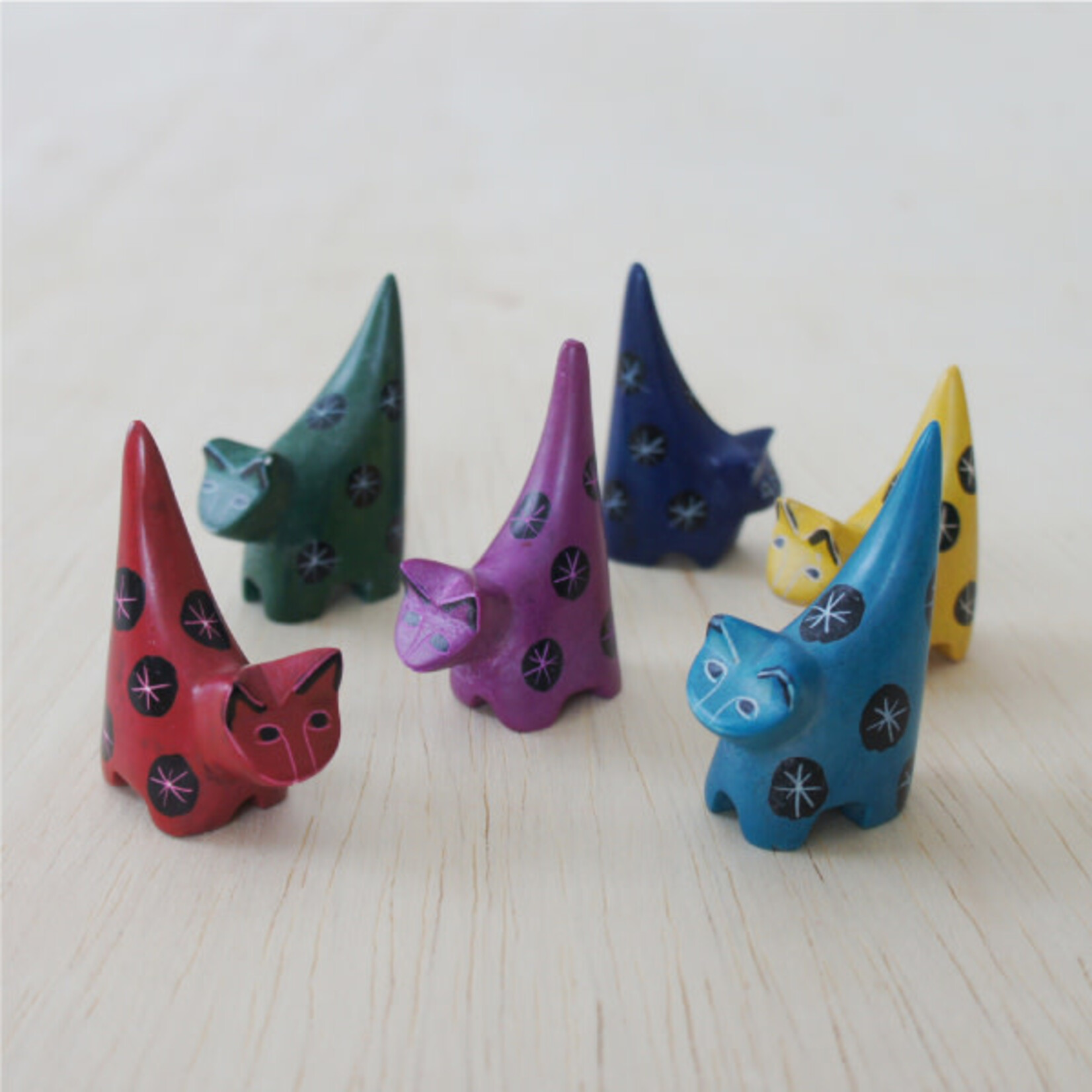 Venture Imports Tiny Soapstone Animal Cat