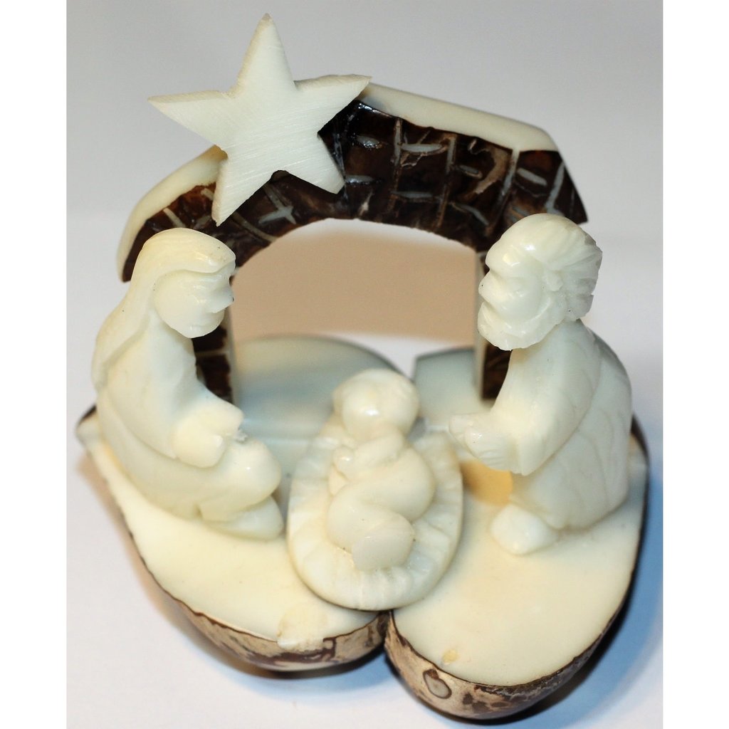 PamPeana Tagua Holy Family Nativity with Star