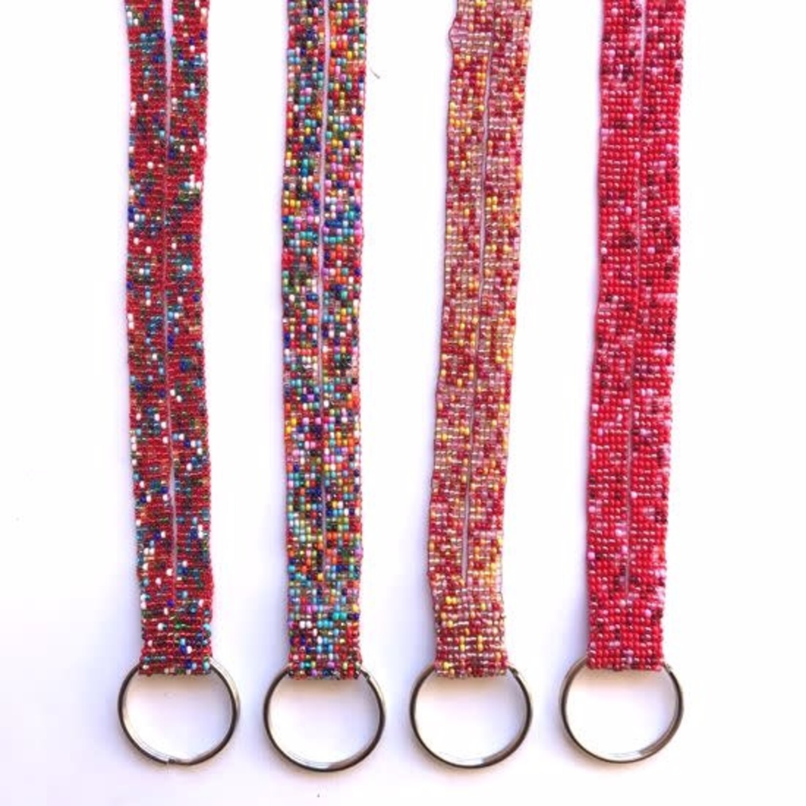 Unique Batik Beaded Key Ring Lanyard
