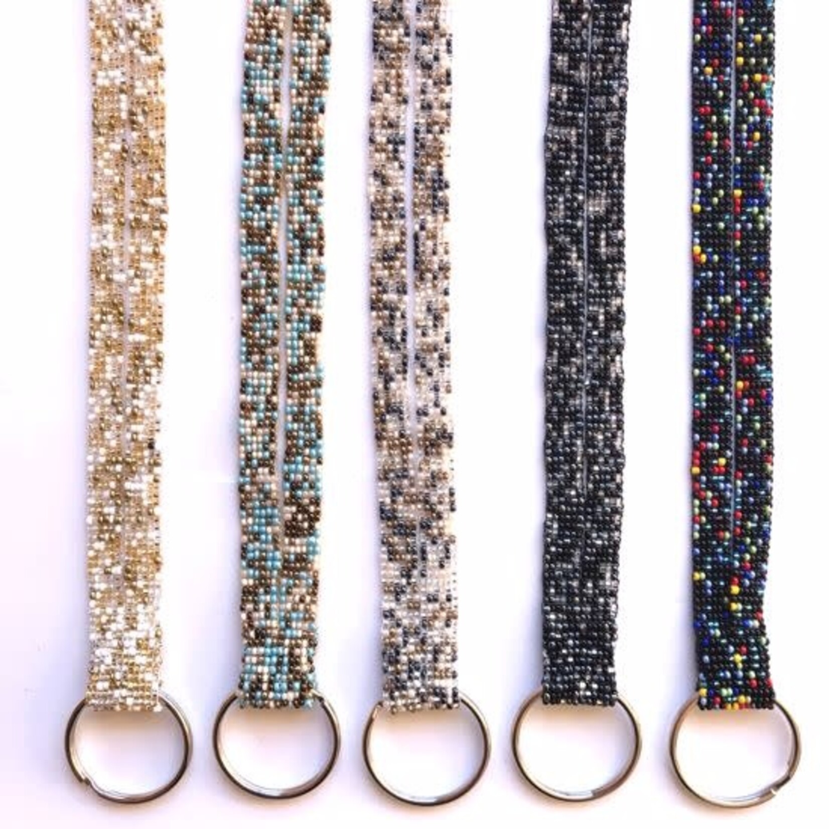 Unique Batik Beaded Key Ring Lanyard