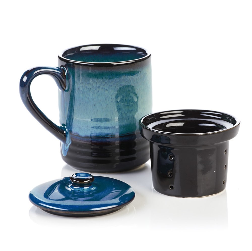 Lak Lake Ceramic Tea Infuser Teapot, Wedding Gifts: SERRV
