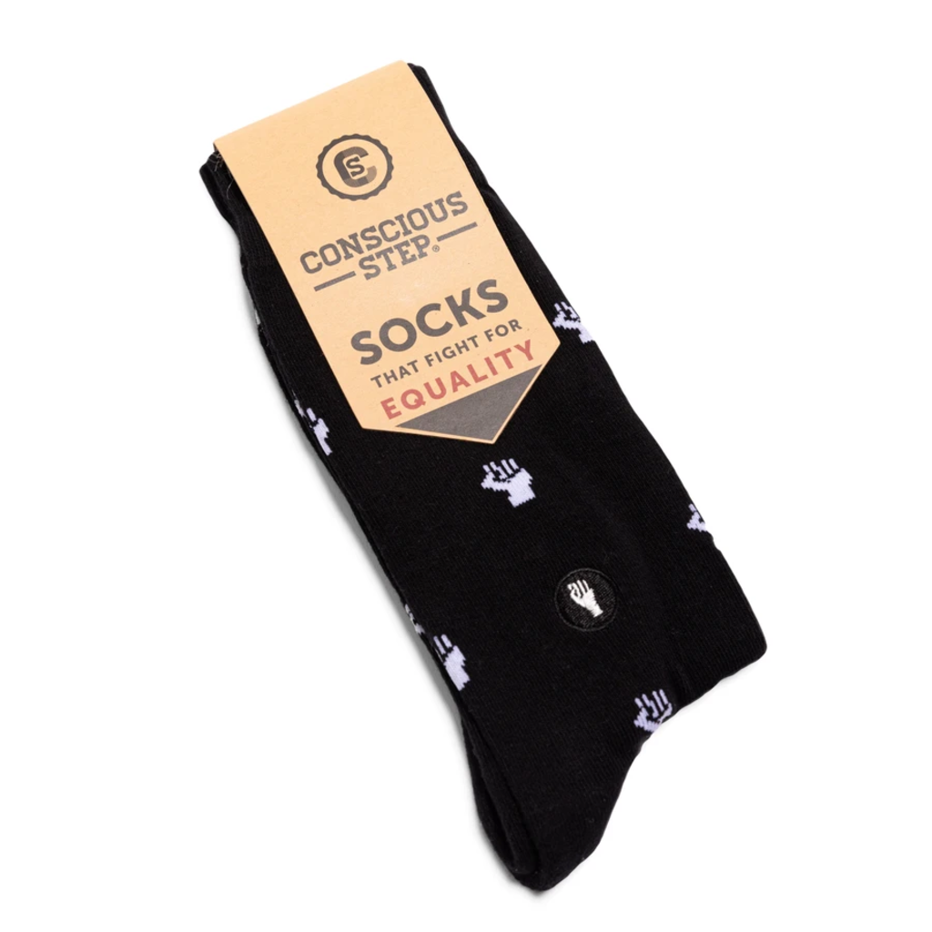 Conscious Step Socks that Fight for Equality: Black