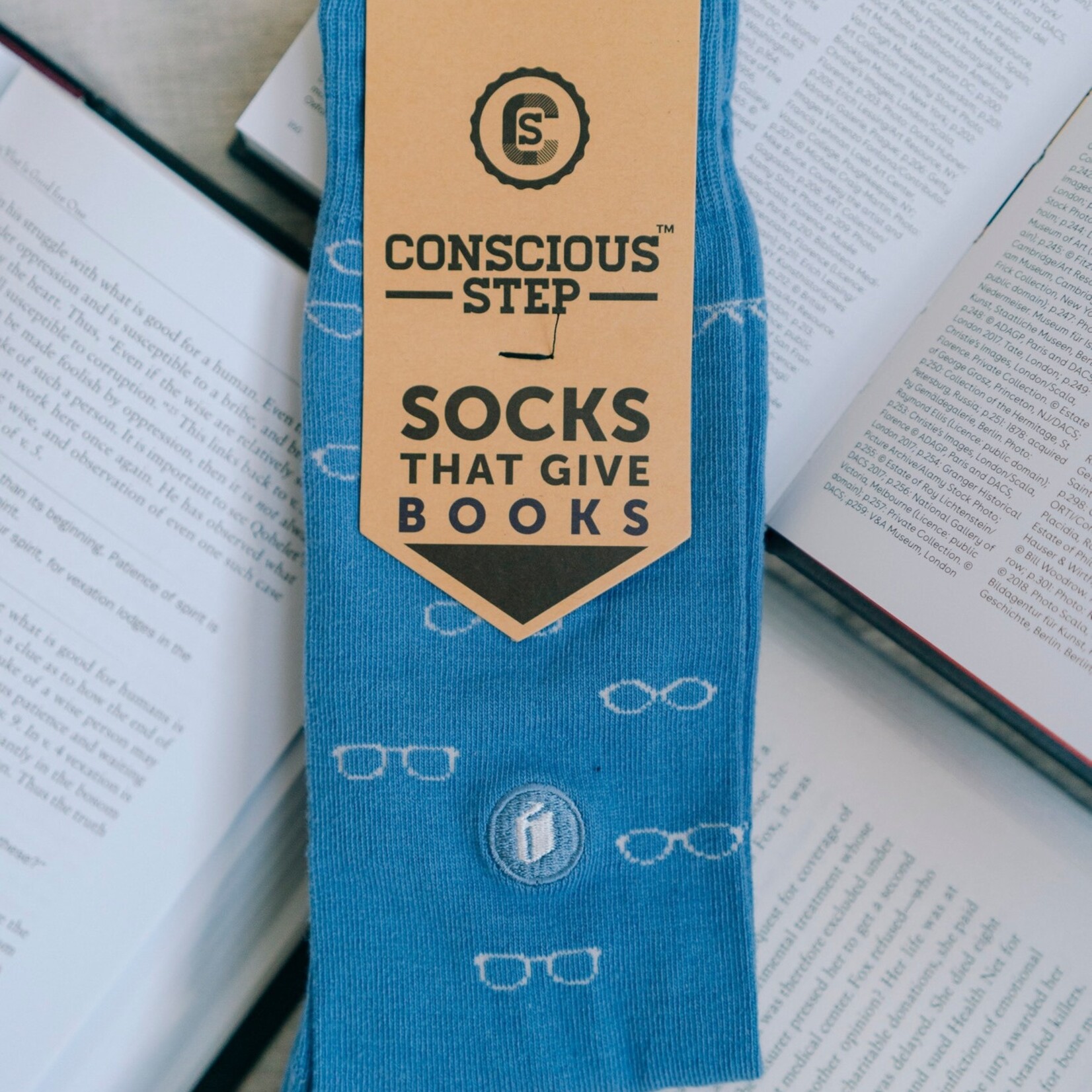 Conscious Step Socks that Give Books: Glasses