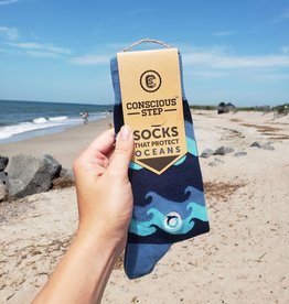 Conscious Step Socks that Protect Oceans: Waves