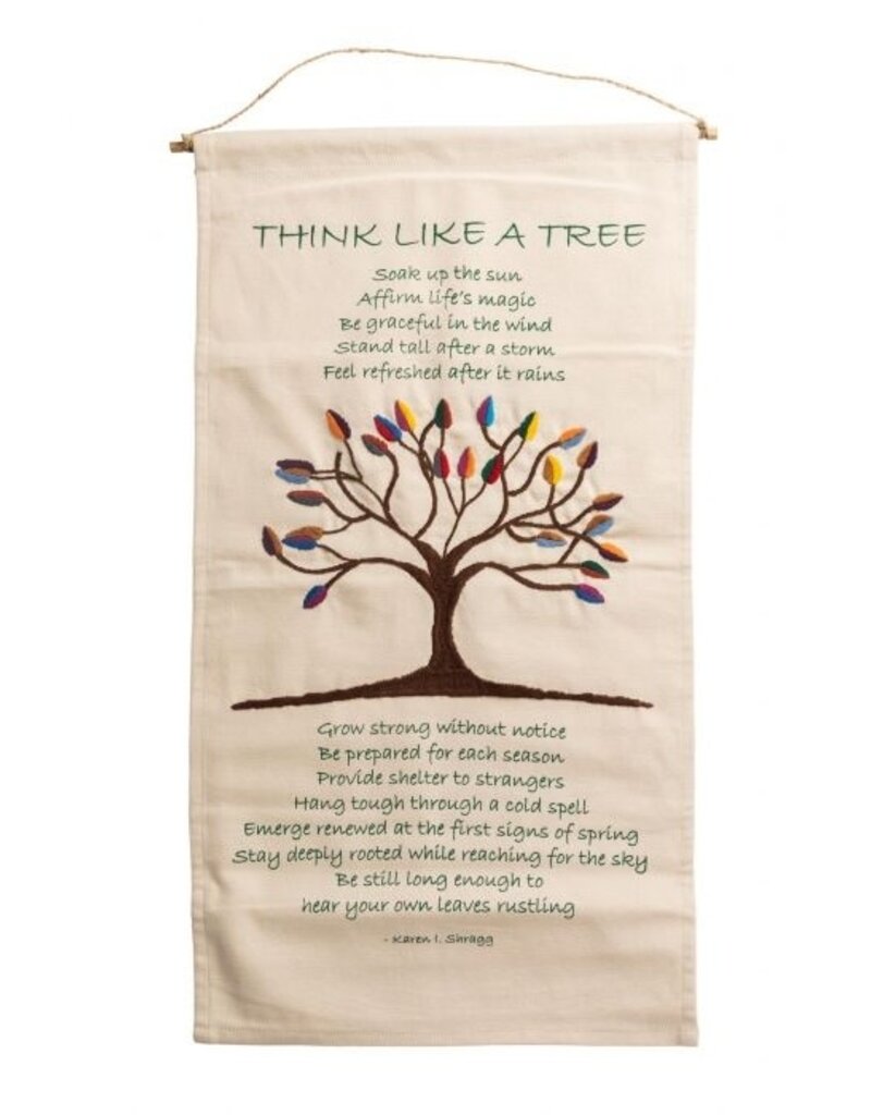 Ten Thousand Villages Tree Poem Wall Hanging