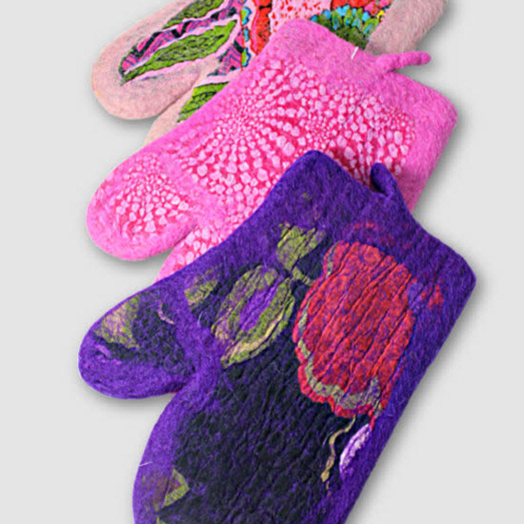 Ganesh Himal Infused Cotton & Felted Wool Oven Mitt