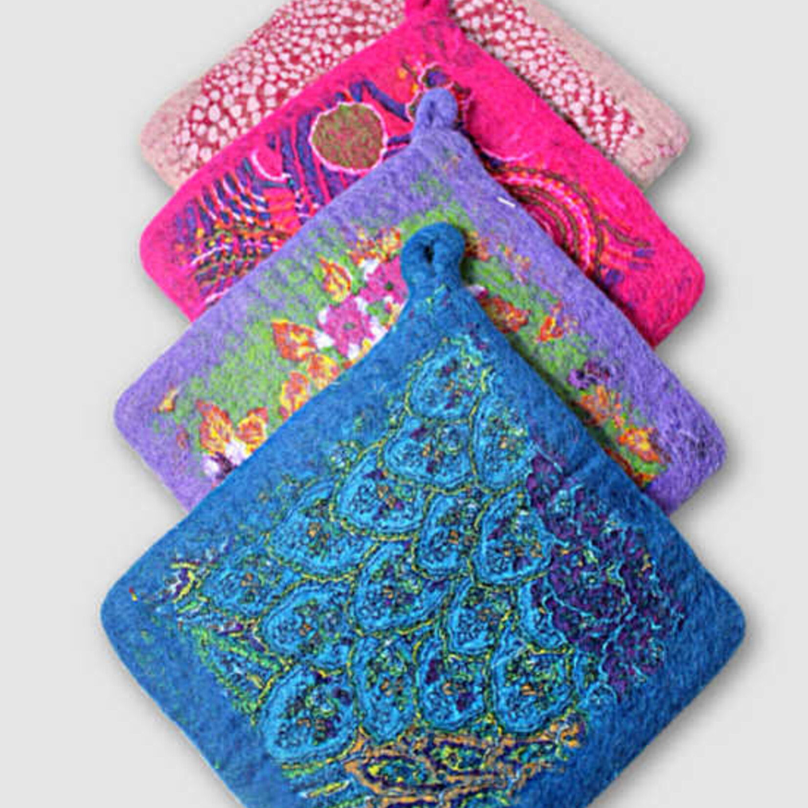 Ganesh Himal Infused Cotton & Felted Wool Potholder