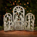 Serrv Trifold Metal Drum Art Nativity