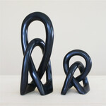 Venture Imports Small Wedding Knot Sculpture Black