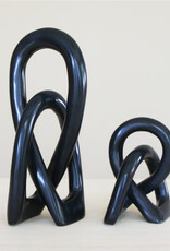 Venture Imports Small Wedding Knot Sculpture Black
