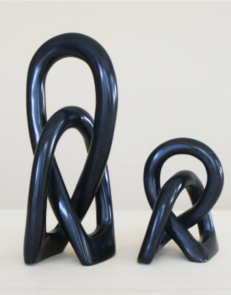 Venture Imports Small Wedding Knot Sculpture Black