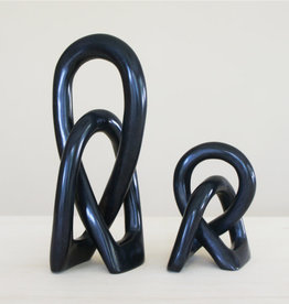 Venture Imports Large Wedding Knot Sculpture Black