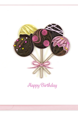 Quilling Card cake pops quilled card