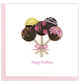 Quilling Card cake pops quilled card