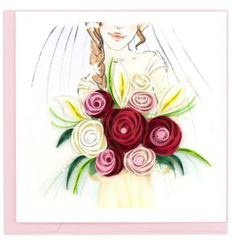 Quilling Card Bridal Bouquet Quilled Card