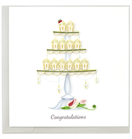 Quilling Card Cupcake Tower Quilled Wedding Card