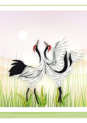 Quilling Card Whooping Cranes Quilled Card