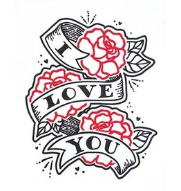 Good Paper Tattoo Love Greeting Card