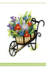 Quilling Card Wheelbarrow Garden Quilled Card