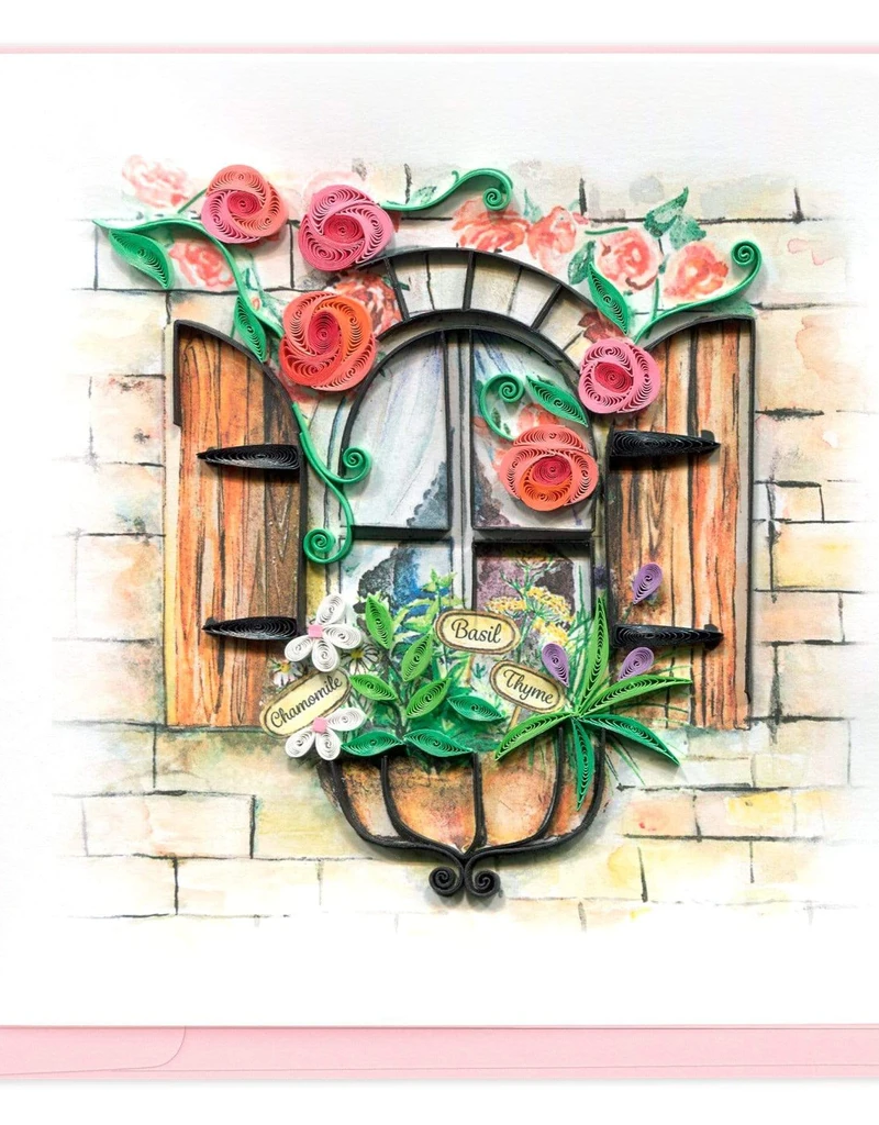 Quilling Card Herb Garden Quilled Card