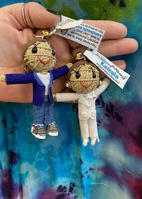 Kamibashi Kamala Blue Jacket String Doll Keychain