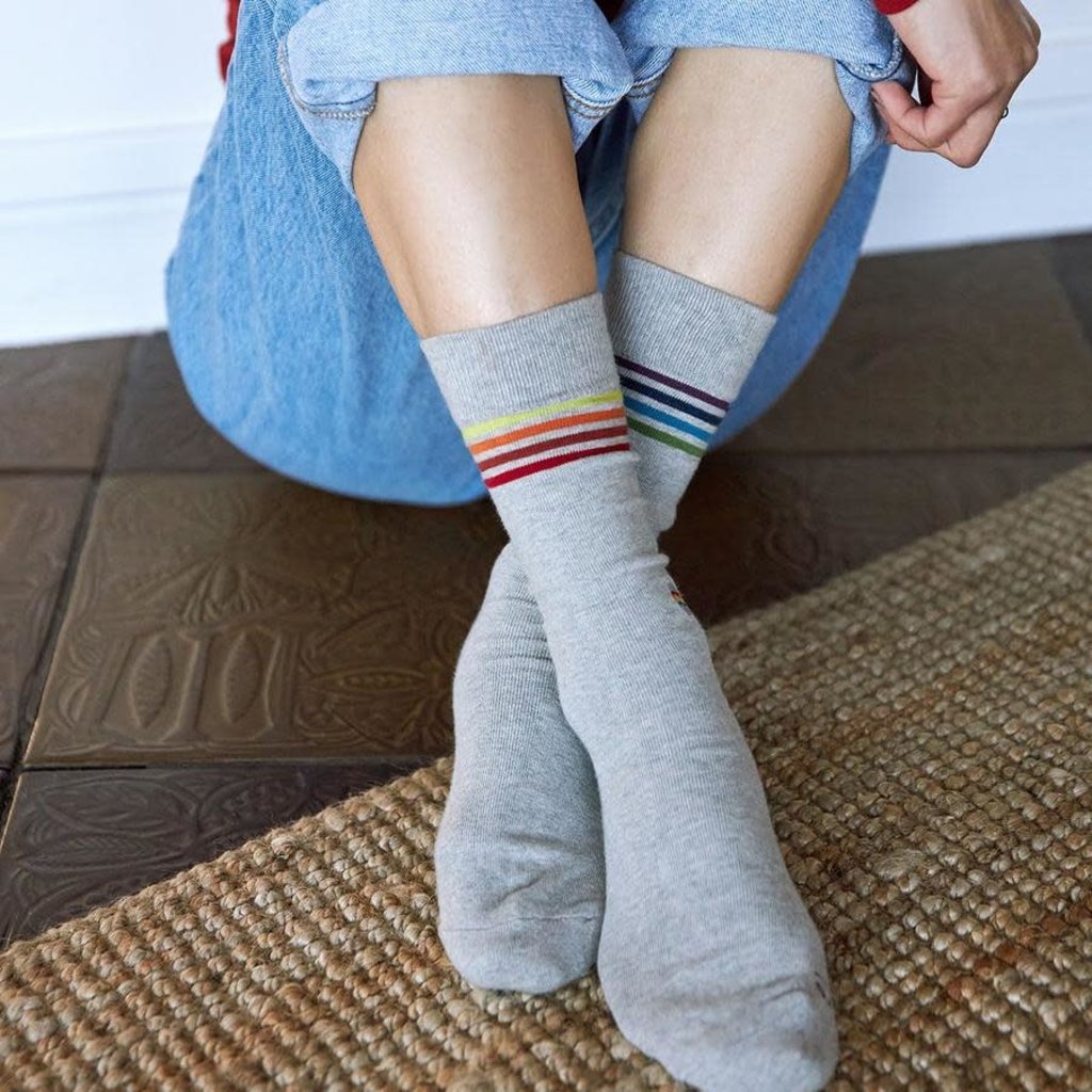 Conscious Step Socks that Save LGBTQ Lives: Grey