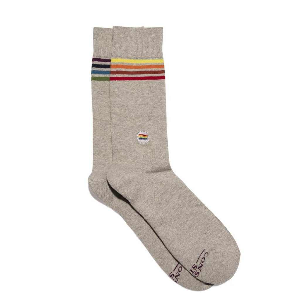 Conscious Step Socks that Save LGBTQ Lives: Grey