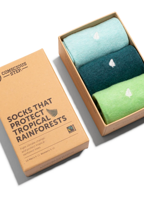 Conscious Step Gift Box: Socks that Protect Rainforests