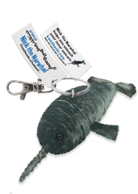 Kamibashi Nick the Narwhal String Doll Keychain