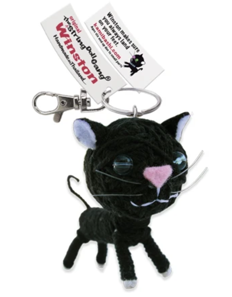 Kamibashi Winston the Cat String Doll Keychain