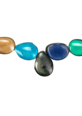 Minga Imports Cinco Tagua Necklace: Coastal