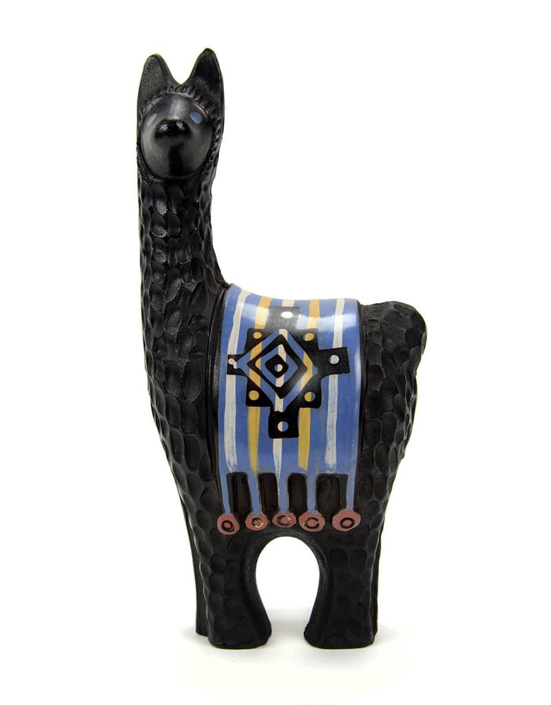 Minga Imports Llama Colorful Chulucanas Figurine