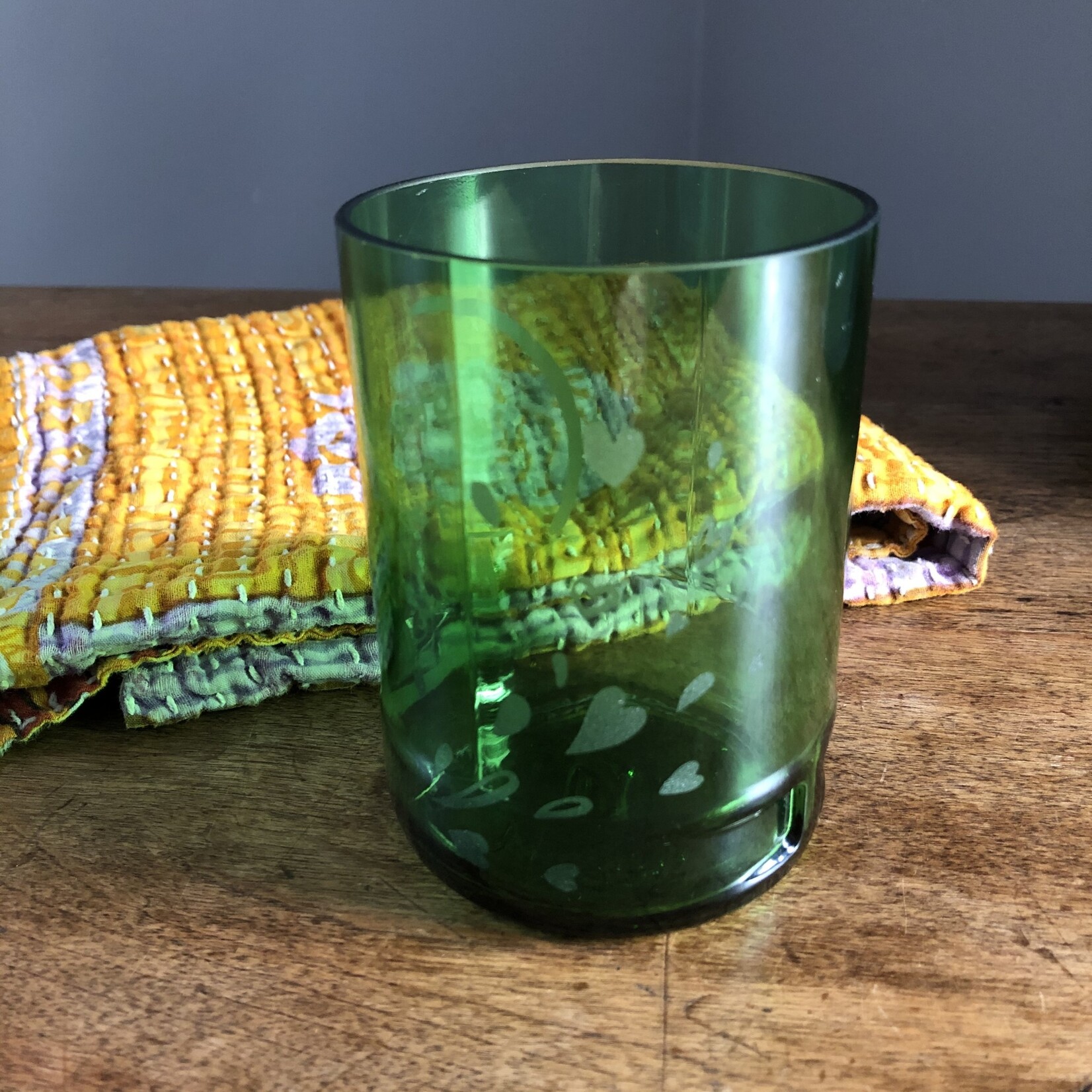 Creation Hive Love Fair Trade Logo Glass