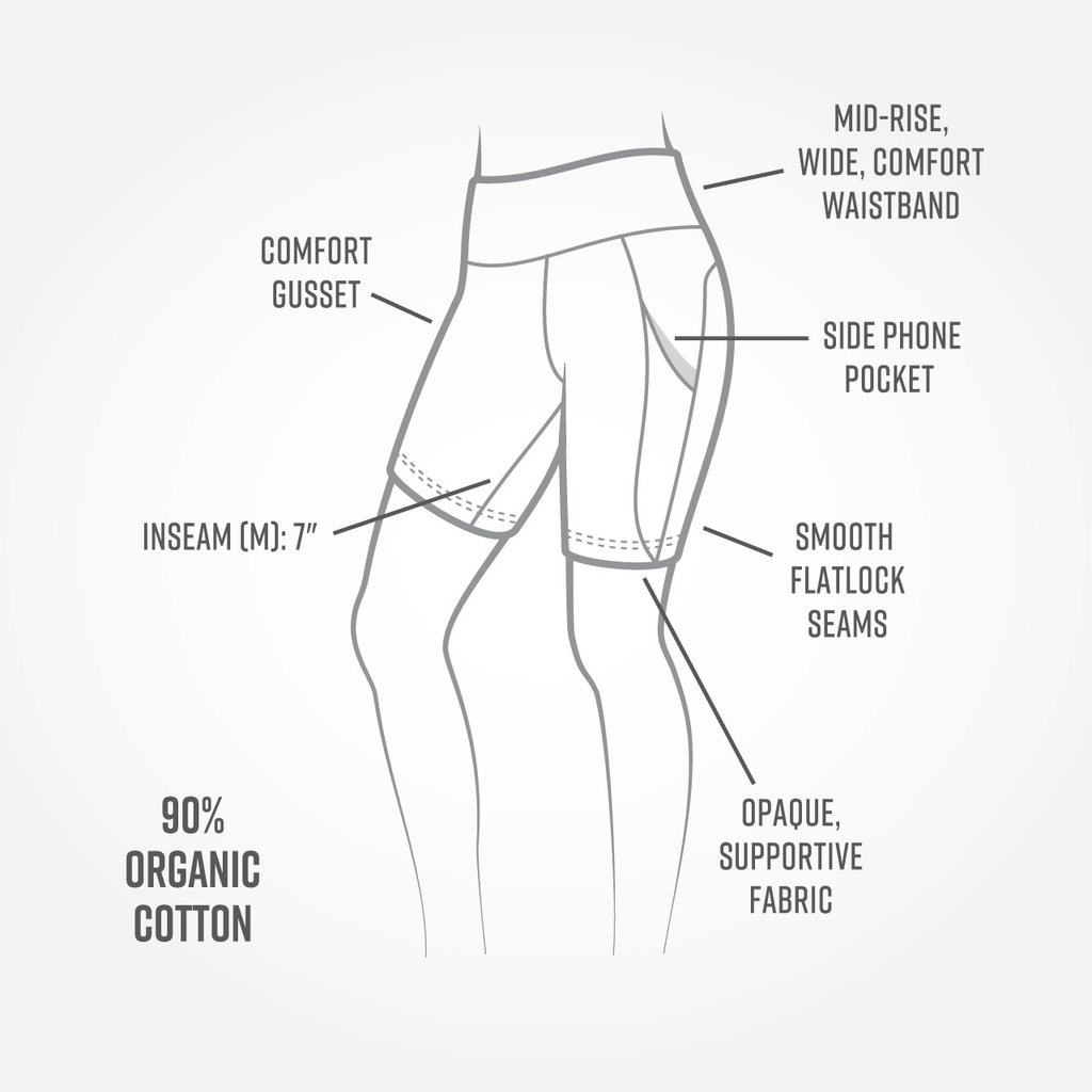 Maggie's Organics Blackout Organic Cotton Bike Shorts