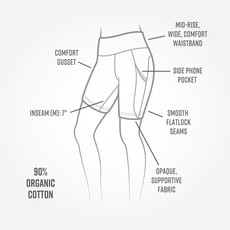 Maggie's Organics Blackout Organic Cotton Bike Shorts