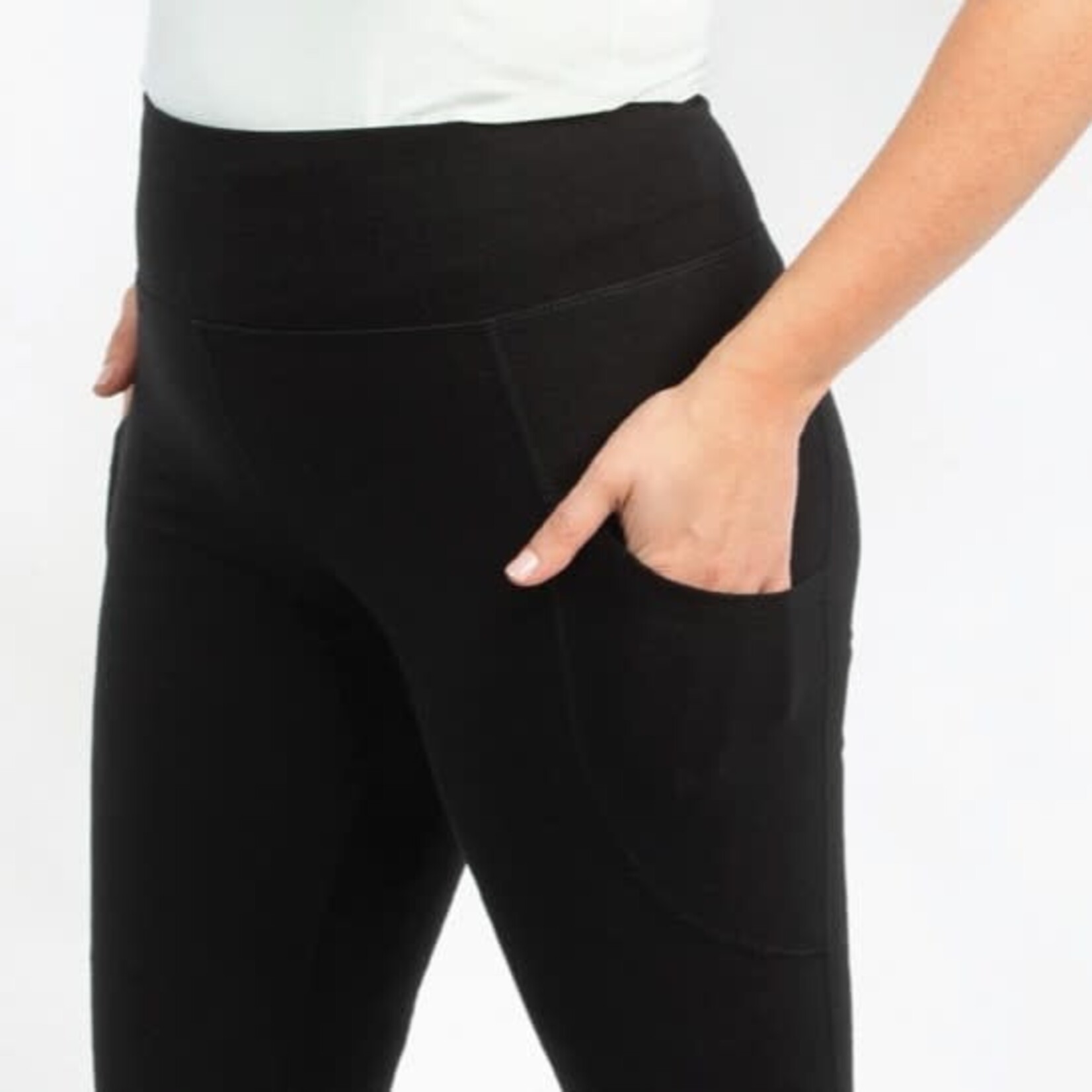 Maggie's Organics Blackout Organic Cotton Midcalf Leggings