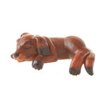 Serrv Tired Dog Wood Shelf Sitter