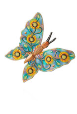 Serrv Sunflower Butterfly Metal Wall Art