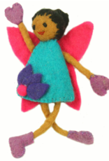 Global Crafts Felt Tooth Fairy Doll: Black Hair