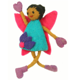 Global Crafts Felt Tooth Fairy Doll: Black Hair