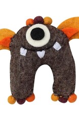 Global Crafts Felt Tooth Monster Doll: Brown