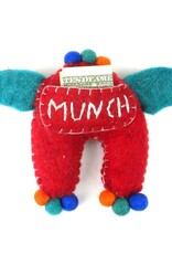 Global Crafts Felt Tooth Monster Doll: Red
