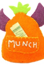 Global Crafts Felt Tooth Monster Doll: Orange