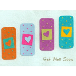 Good Paper Get Well Bandages Sympathy Card
