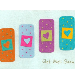 Good Paper Get Well Bandages Sympathy Card